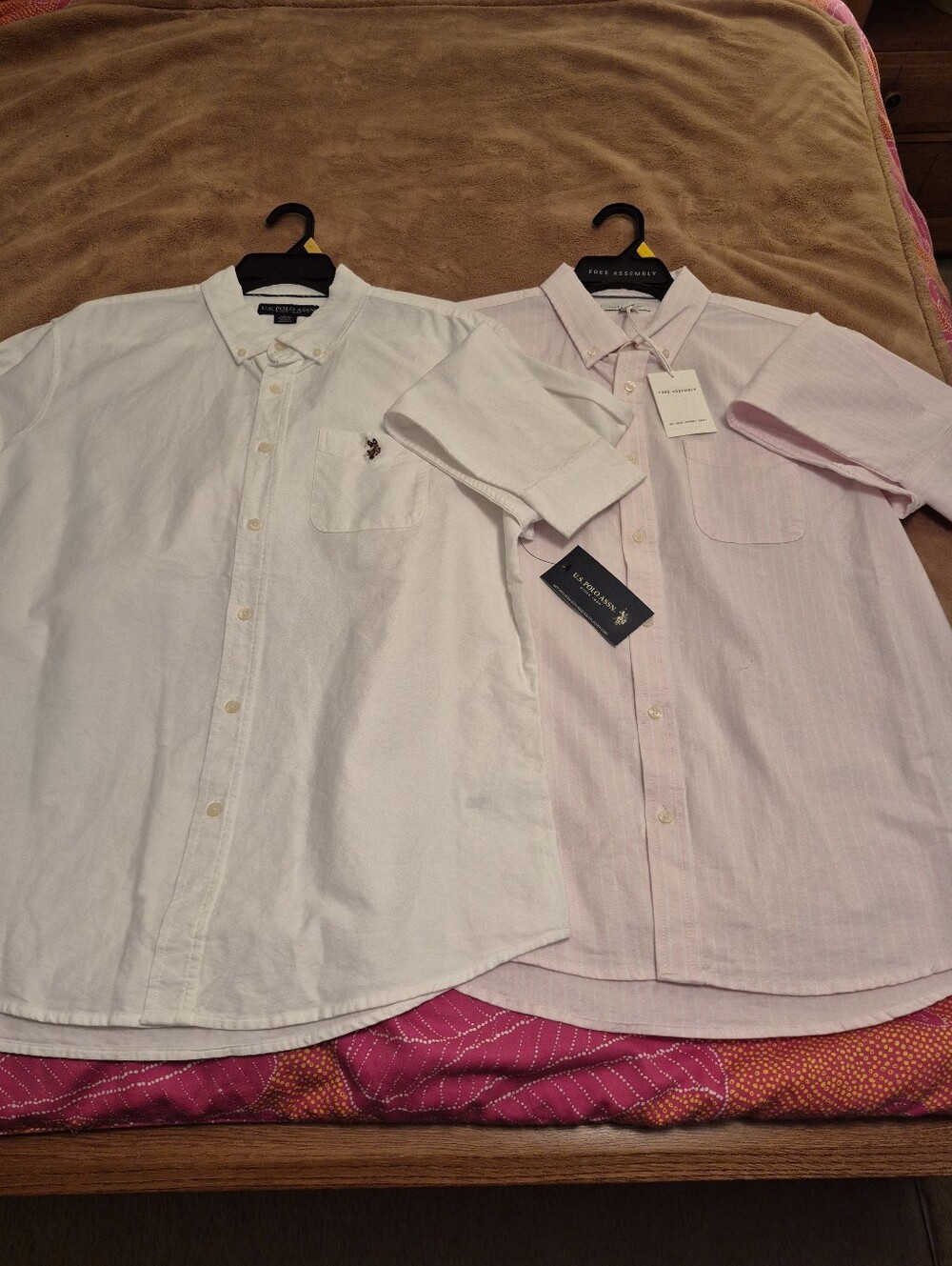 NWT Lot Of 2 Mens Button Down Shirts Free Assembly And Polo Ralph Lauren